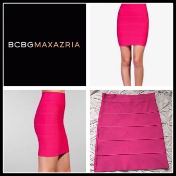 BCBGMaxAzria Dresses & Skirts - Pink BCBG Bandage Skirt